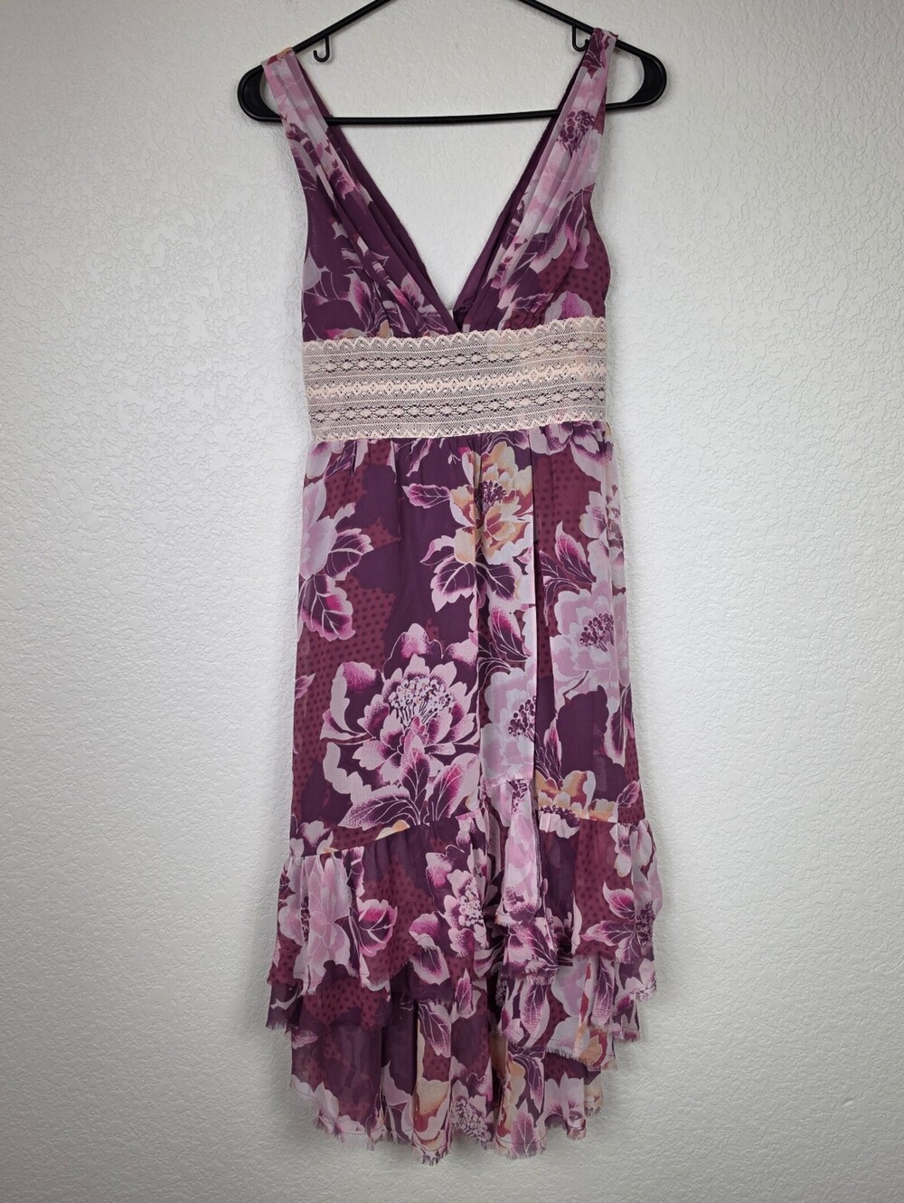Free People Vintage Floral High Low Midi Dress